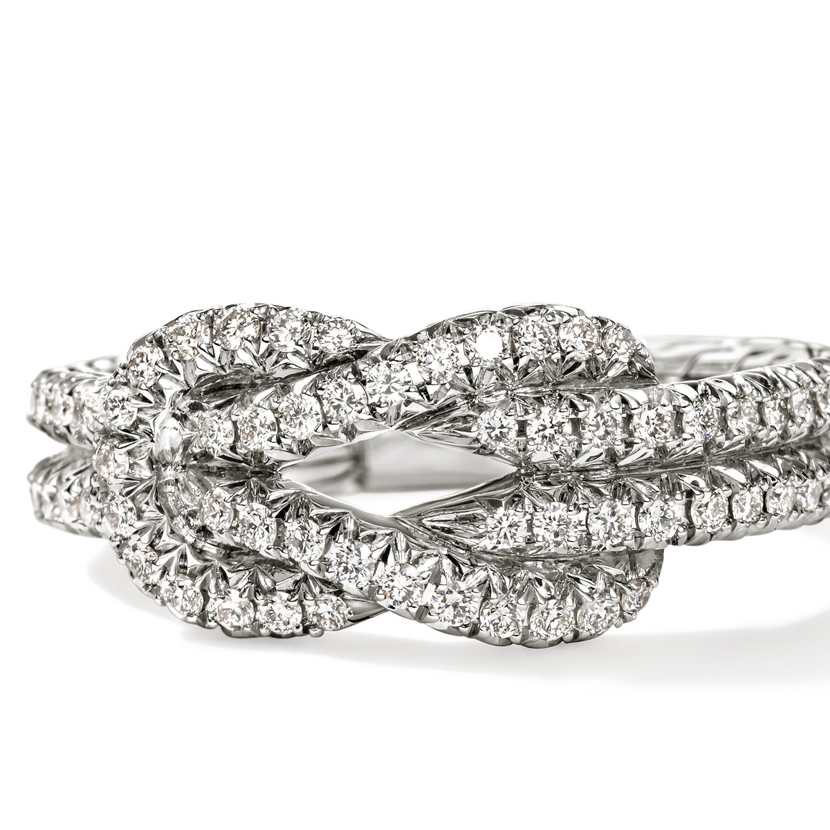Love Knot Ring, Sterling Silver, Diamonds, by John Hardy - Alternate View 1