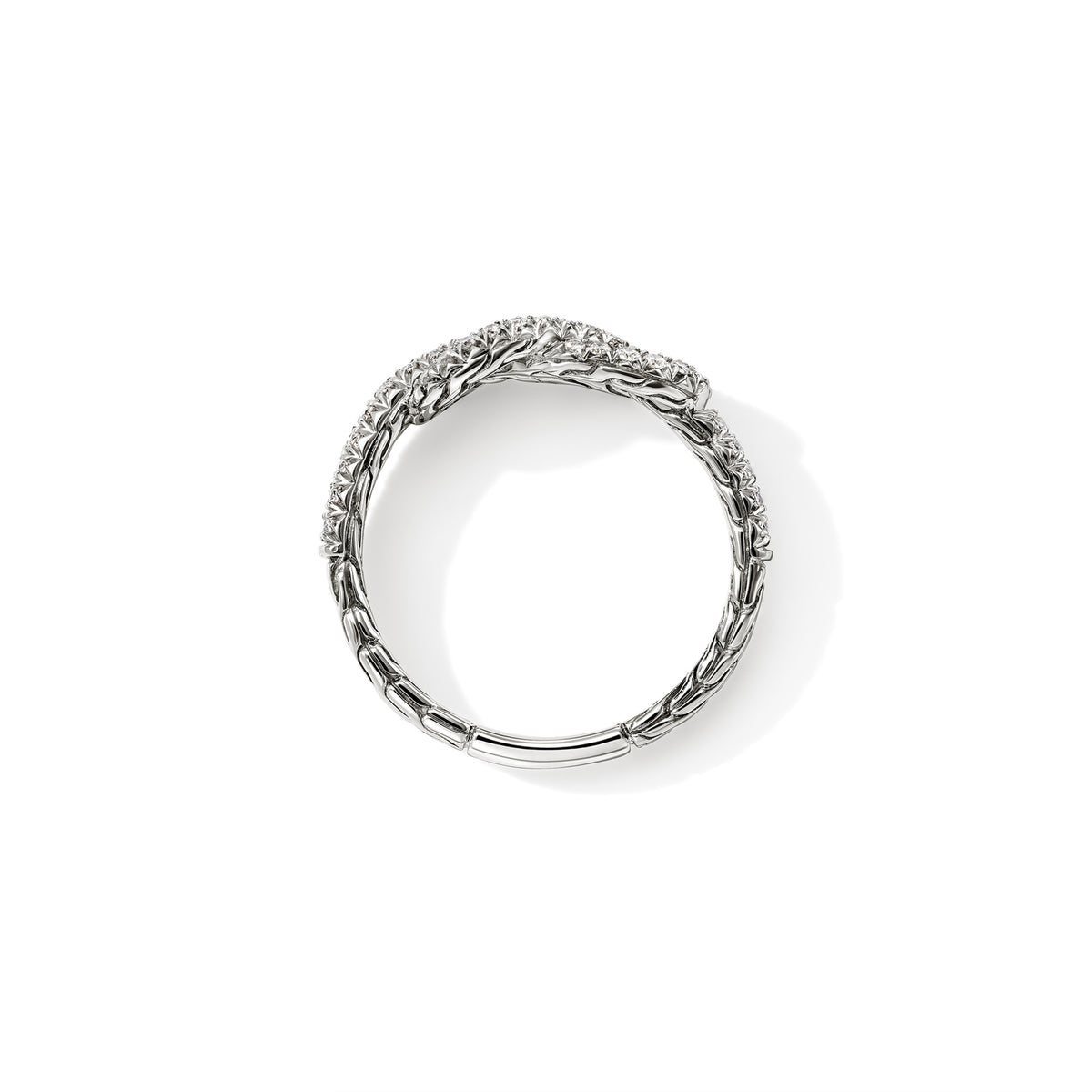 Love Knot Ring, Sterling Silver, Diamonds, by John Hardy - Alternate View 3