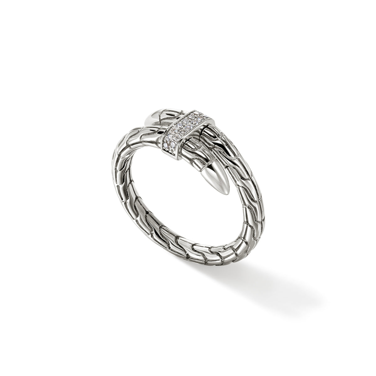 Spear Ring, Silver, Diamonds, Wide, by John Hardy - Alternate View 6