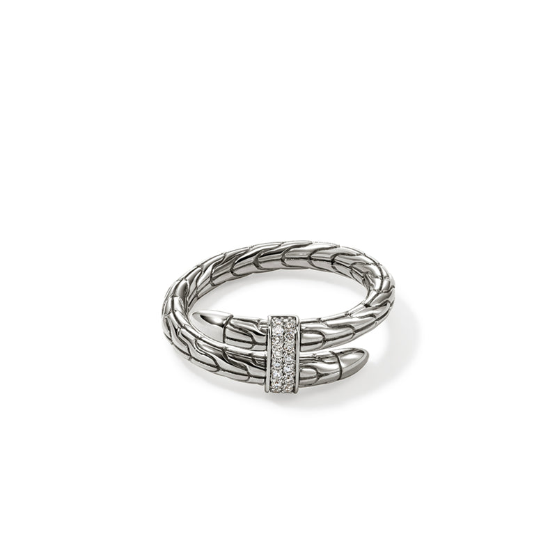 Spear Ring, Silver, Diamonds, Wide, by John Hardy Rings John Hardy