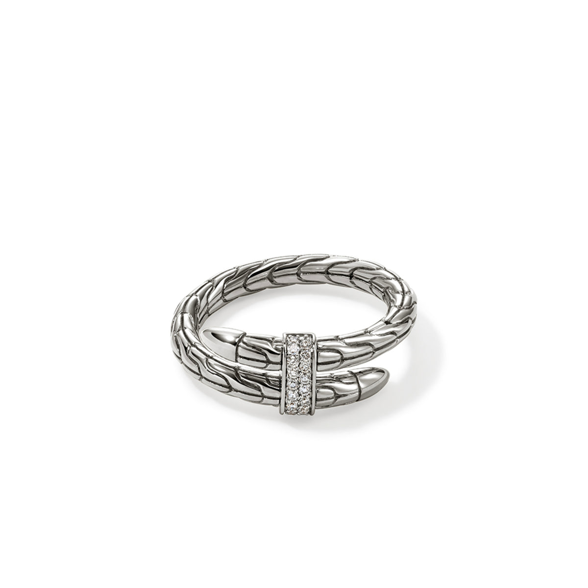 Spear Ring, Silver, Diamonds, Wide, by John Hardy Rings John Hardy