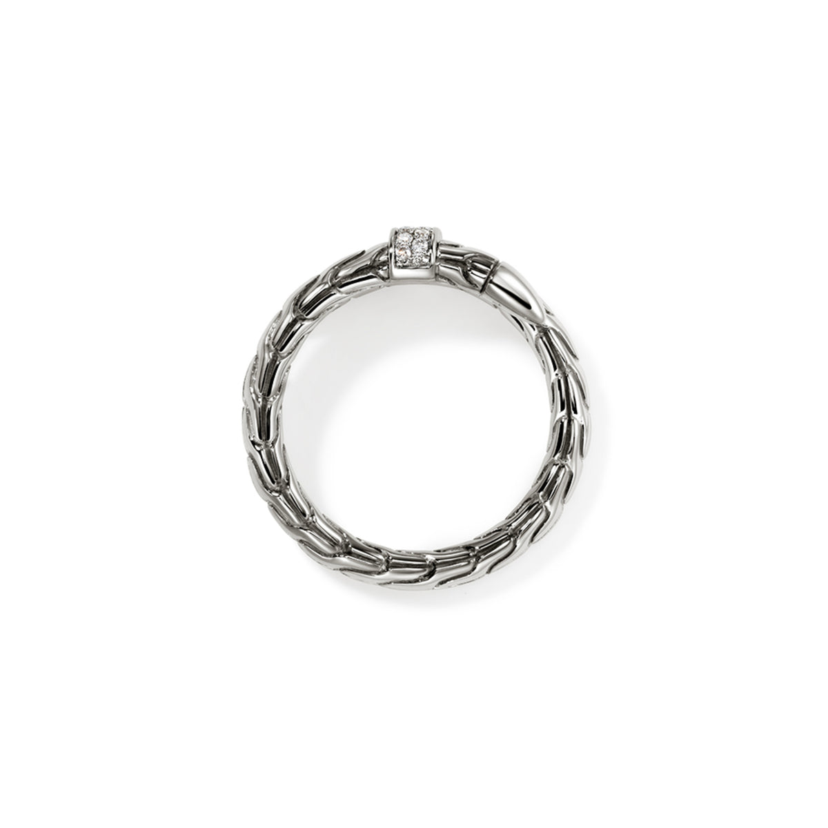 Spear Ring, Silver, Diamonds, Wide, by John Hardy - Alternate View 5
