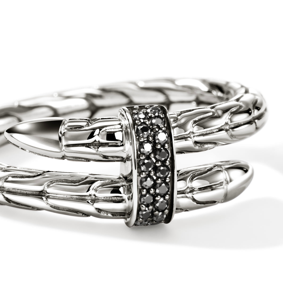 Spear Ring, Sterling Silver, Black Sapphire, by John Hardy - Alternate View 1