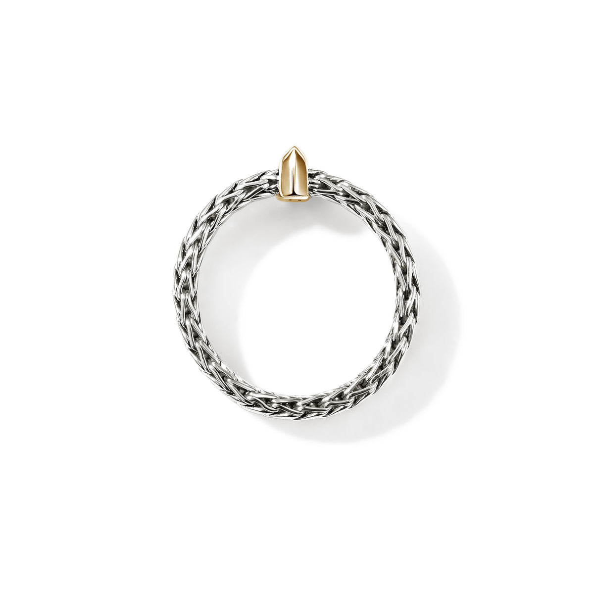 Icon Link Bar Ring, Sterling Silver, Gold, 6MM, by John Hardy - Alternate View 6