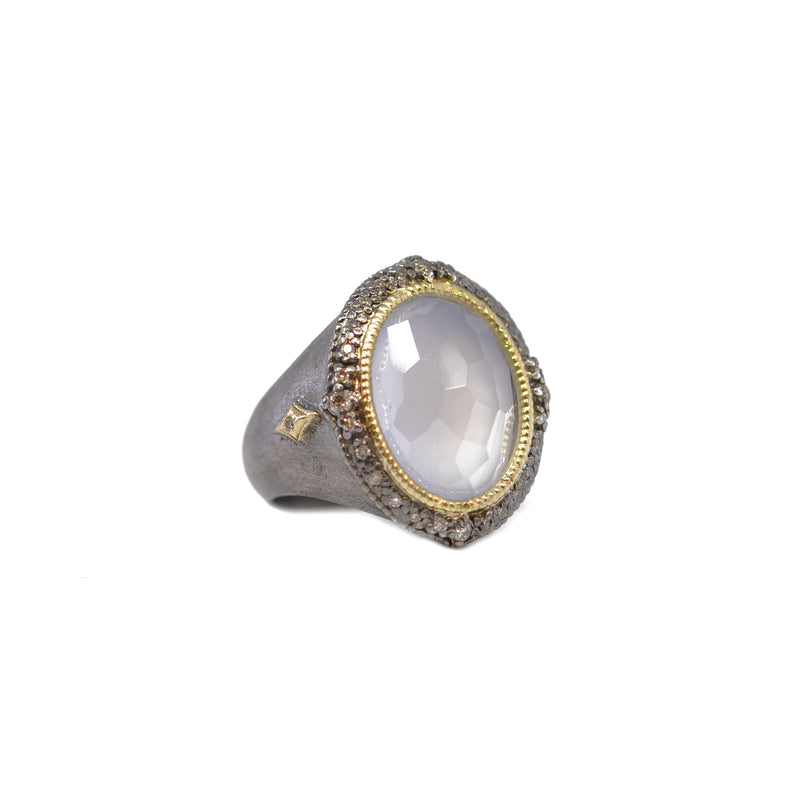 Turkish Oval Chalcedony Crivelli Ring Rings Armenta