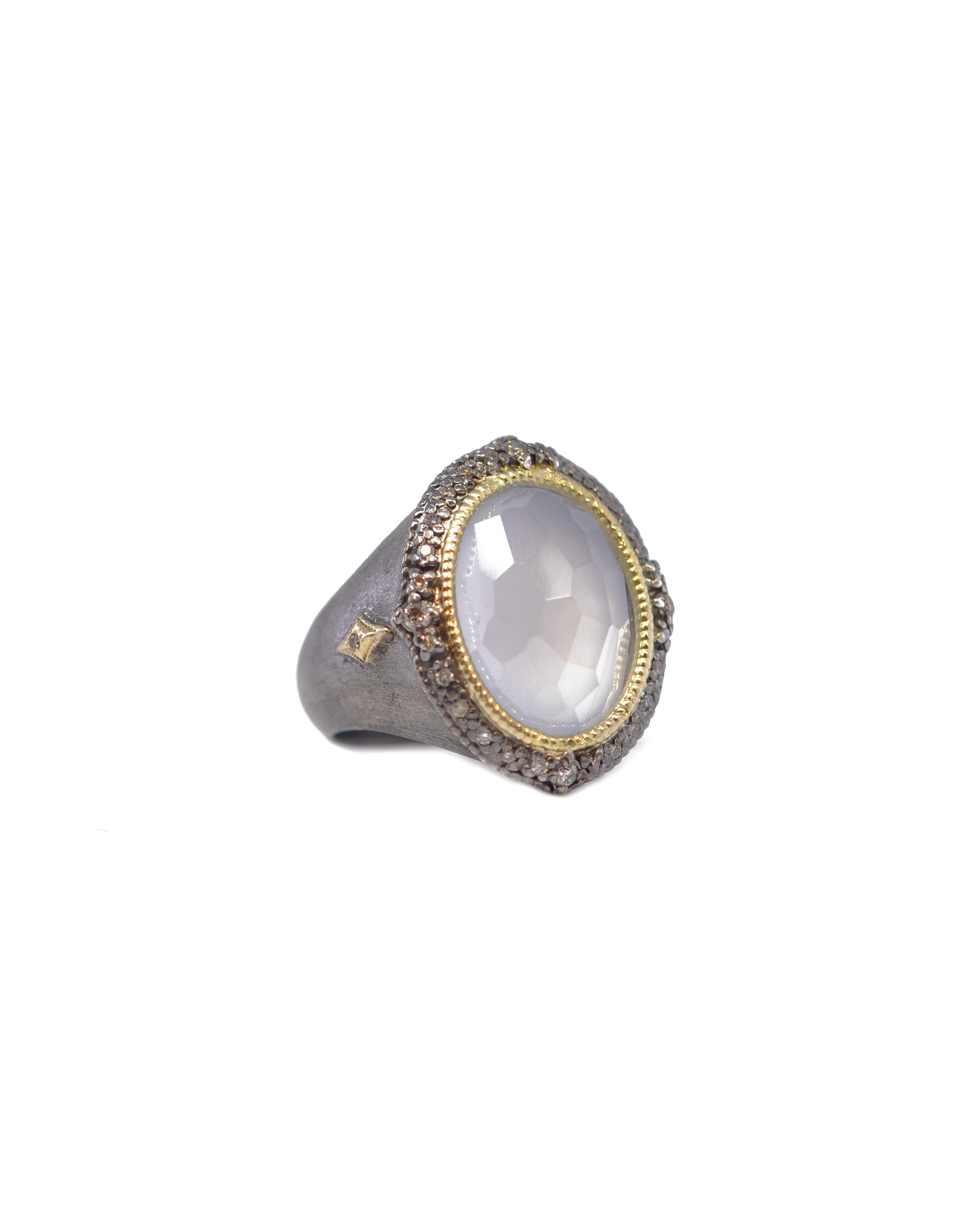 Turkish Oval Chalcedony Crivelli Ring Rings Armenta