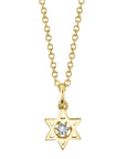 Yellow Gold Star Of David Diamond Pendant Necklace Necklaces Gift Giving