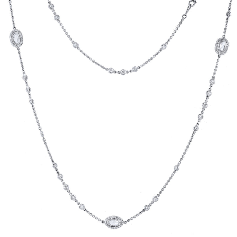 H&H Diamonds By The Yard 42in Long Necklace Necklaces H&H Jewels