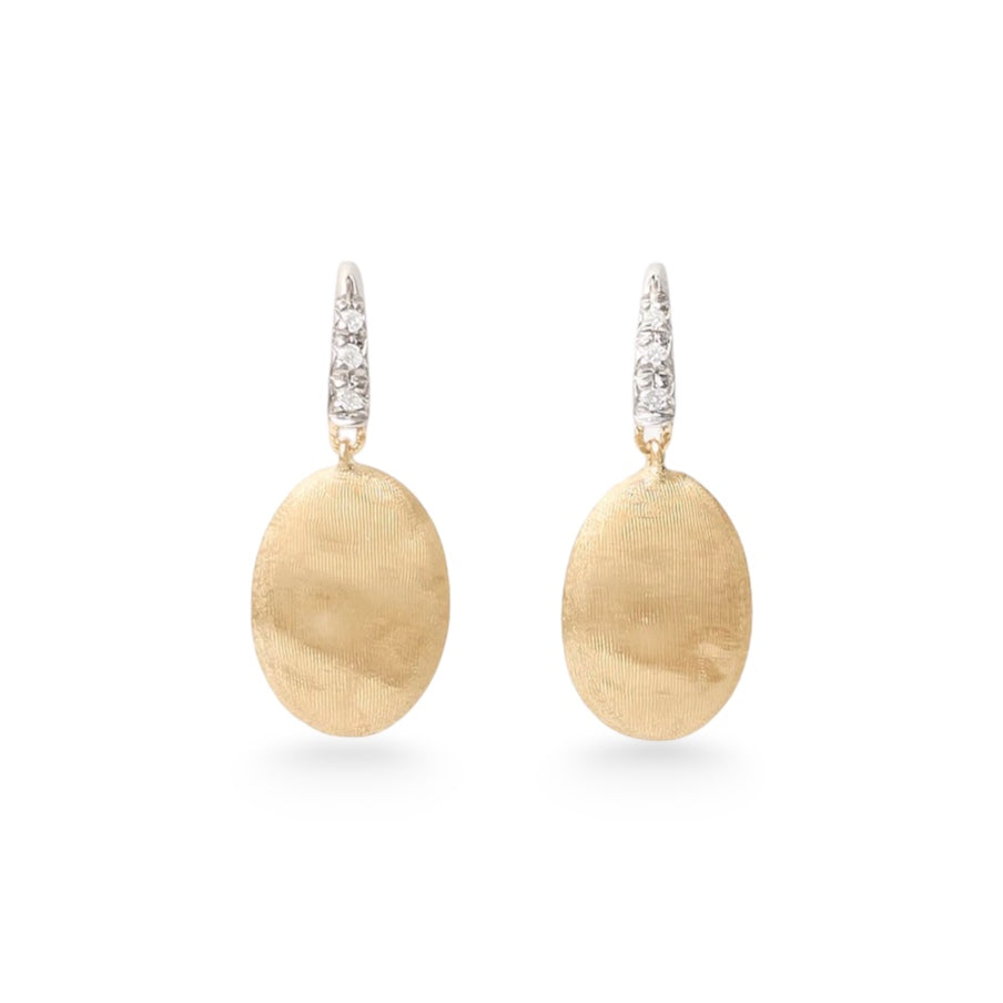 18kt Yellow Gold Diamond Siviglia Grande Collection Drop Earrings Earrings Marco Bicego