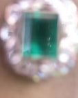 Rare Emerald and Old European Cut Diamond Necklace