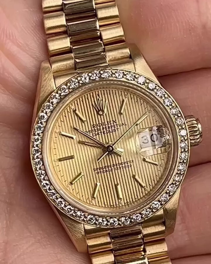 Rolex President Yellow Gold Ladies Estate Watch - 69178 Watches Estate & Vintage