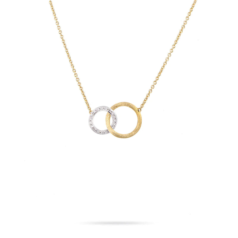 18kt Yellow Gold and Diamond Jaipur Collection Small Pendant Necklace Necklaces Marco Bicego