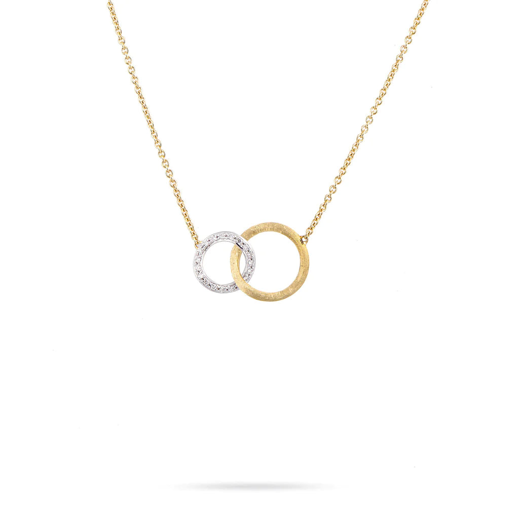 18kt Yellow Gold and Diamond Jaipur Collection Small Pendant Necklace Necklaces Marco Bicego