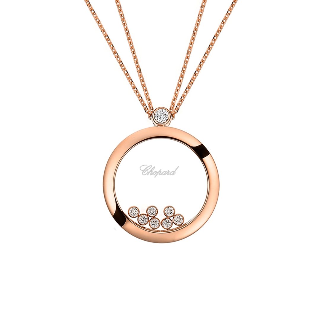 Chopard Happy Diamonds Icons Rose Gold Pendant Necklaces Chopard