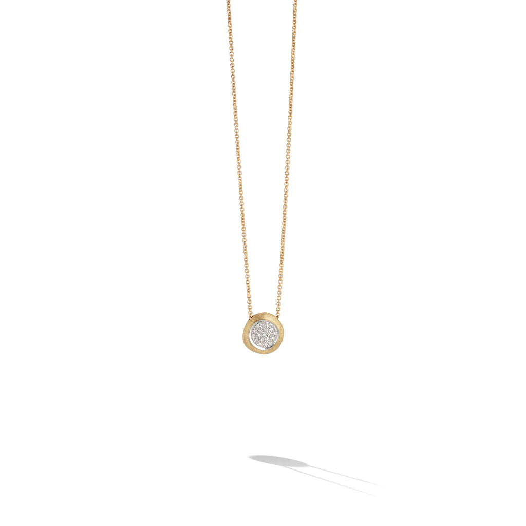 18kt Yellow and White Gold Jaipur Collection Diamond Bead Pendant Necklaces Marco Bicego