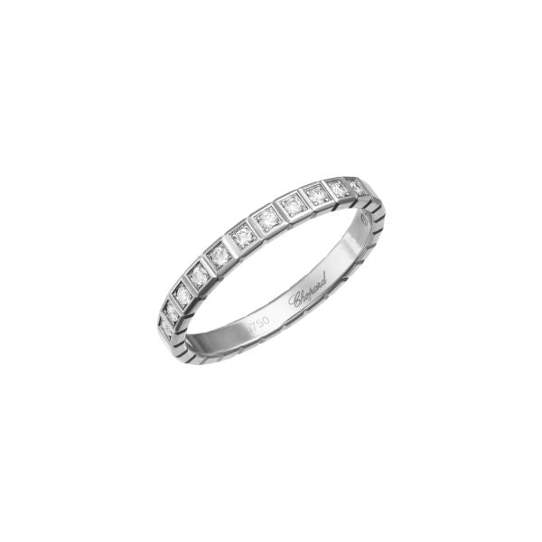 Ice Cube Pure Half-set Diamond Ring Rings Chopard