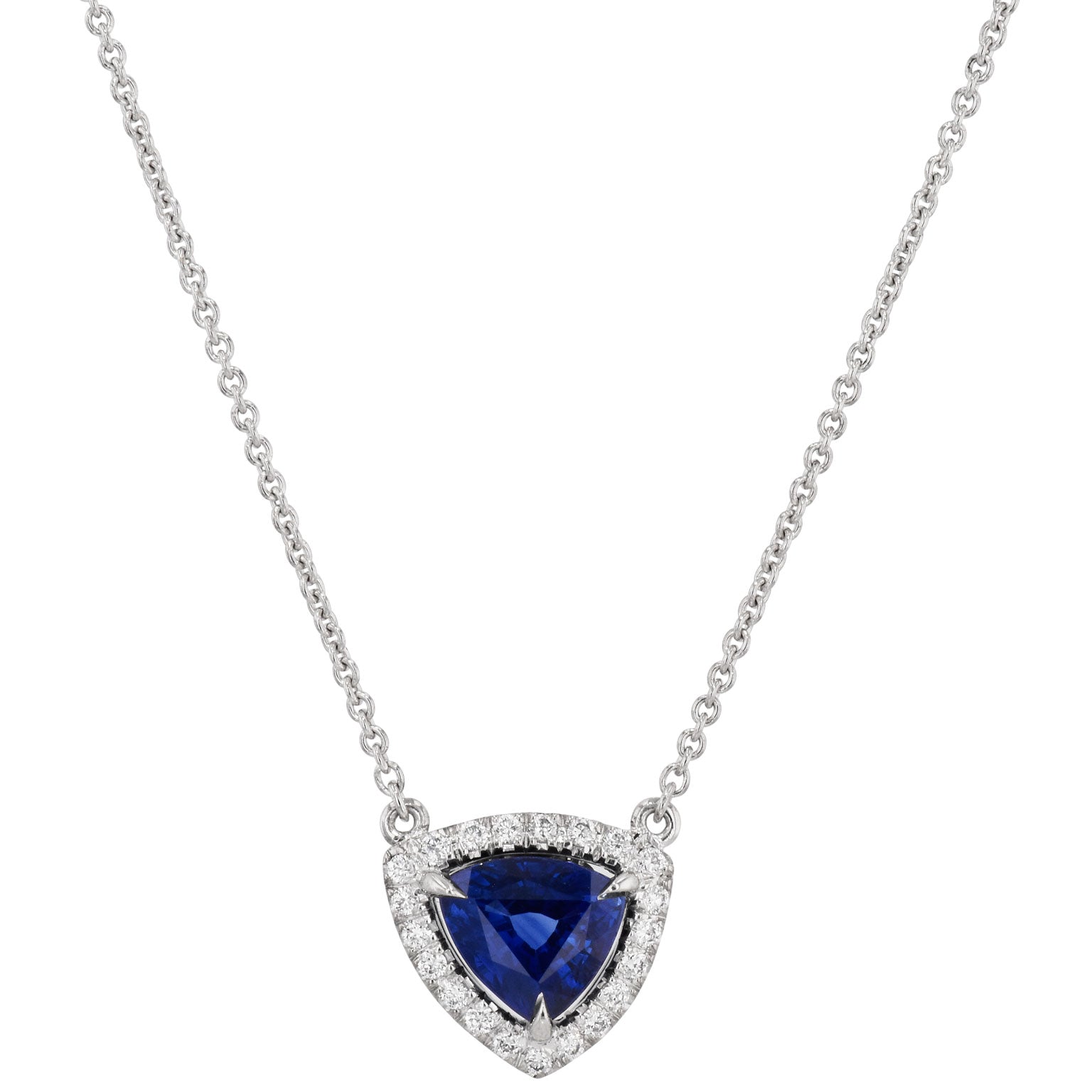 1.53ct Royal Blue Sapphire Necklace Necklaces H&amp;H Jewels