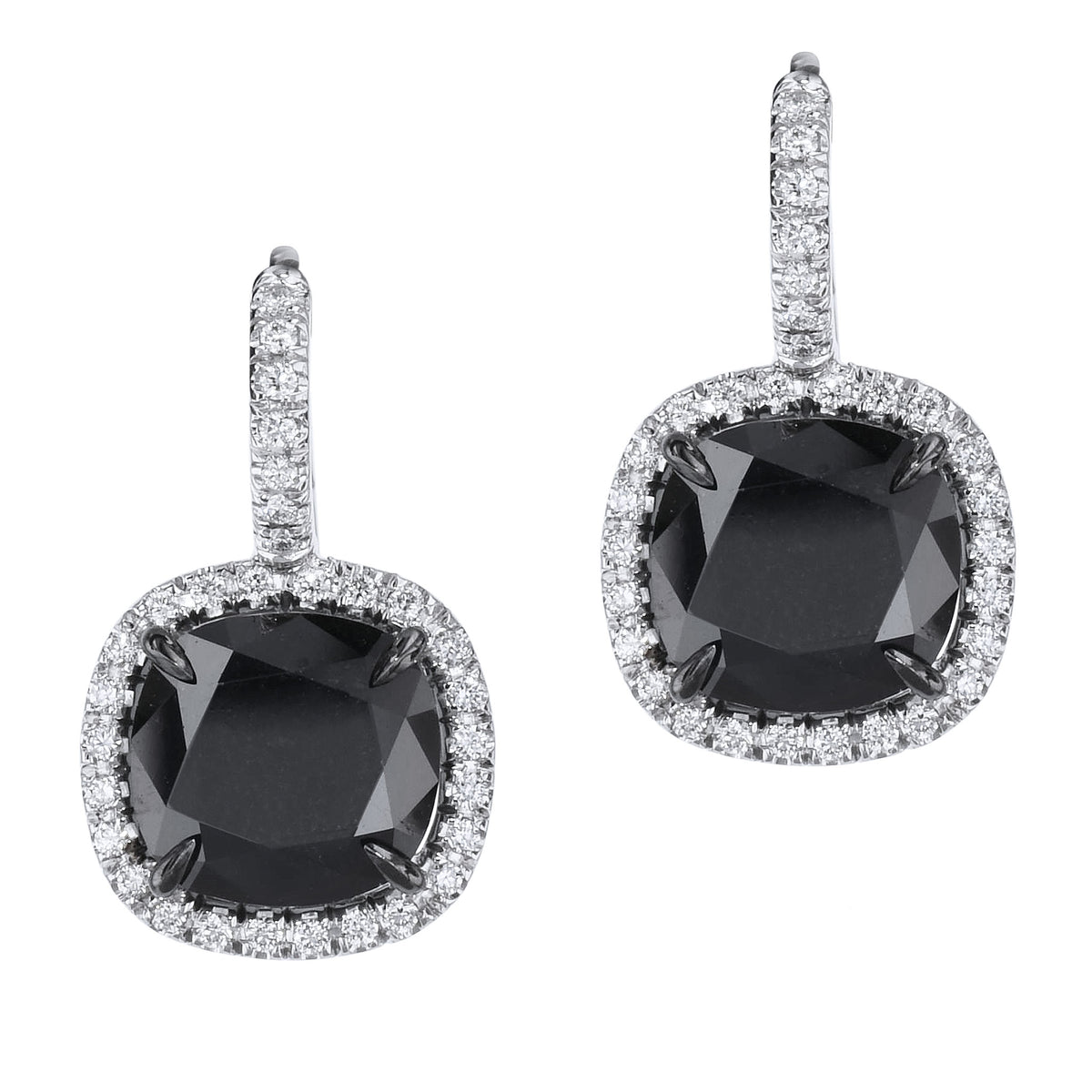 Women's Black Drop Earring Earrings H&H Jewels