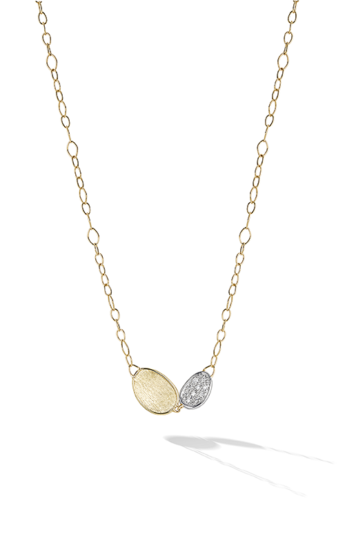 18kt Yellow Gold and Diamond Lunaria Collection Necklace Necklaces Marco Bicego