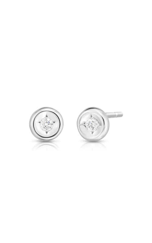 18kt White Gold Diamond Studs Earrings Roberto Coin
