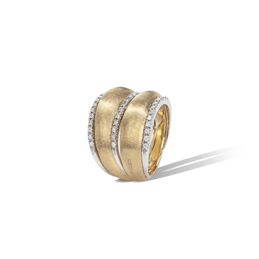 18kt Yellow Gold Diamond Lucia Collection Ring Rings Marco Bicego