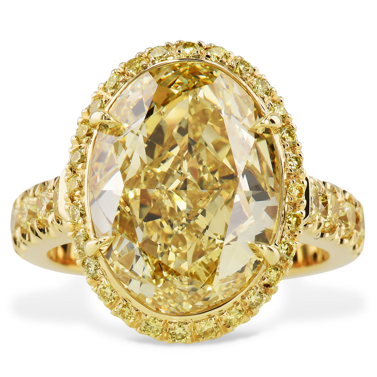 Fancy Yellow Diamond Ring Rings H&H Jewels