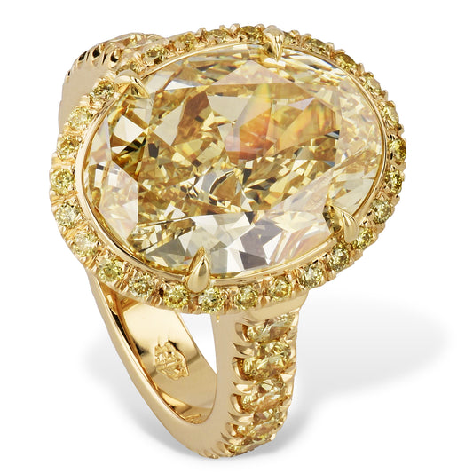 Fancy Yellow Diamond Ring Rings H&H Jewels