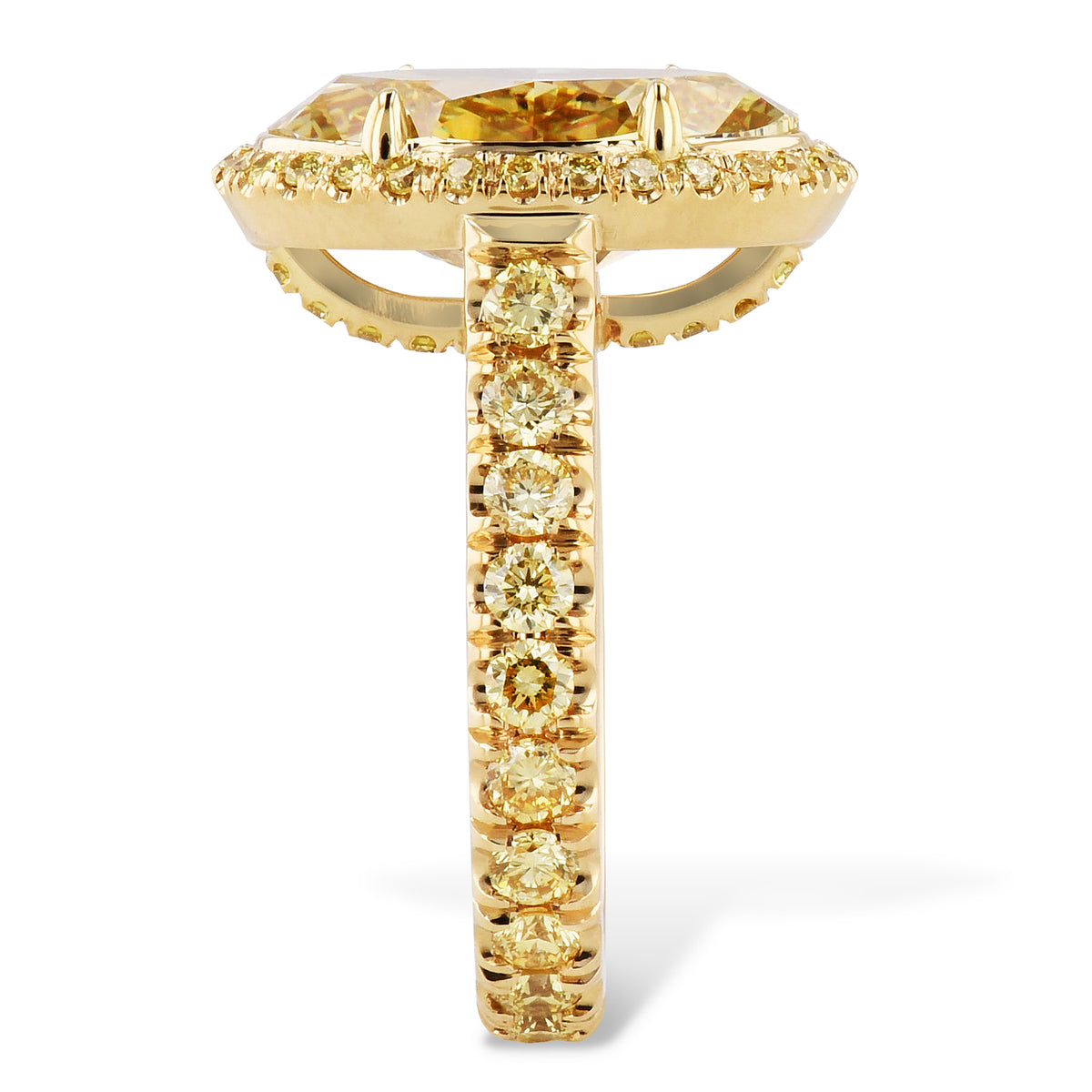 Fancy Yellow Diamond Ring - Alternate View 2