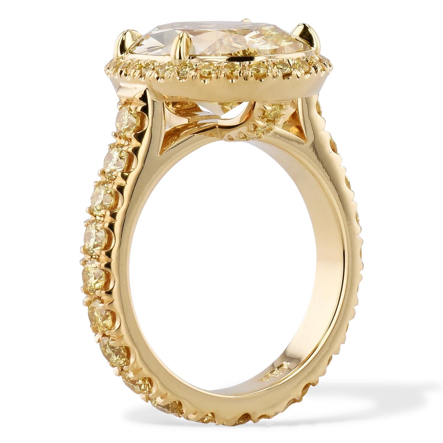 Fancy Yellow Diamond Ring Rings H&amp;H Jewels