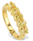 Five Stone Yellow Diamond Gold Ring Rings H&H Jewels