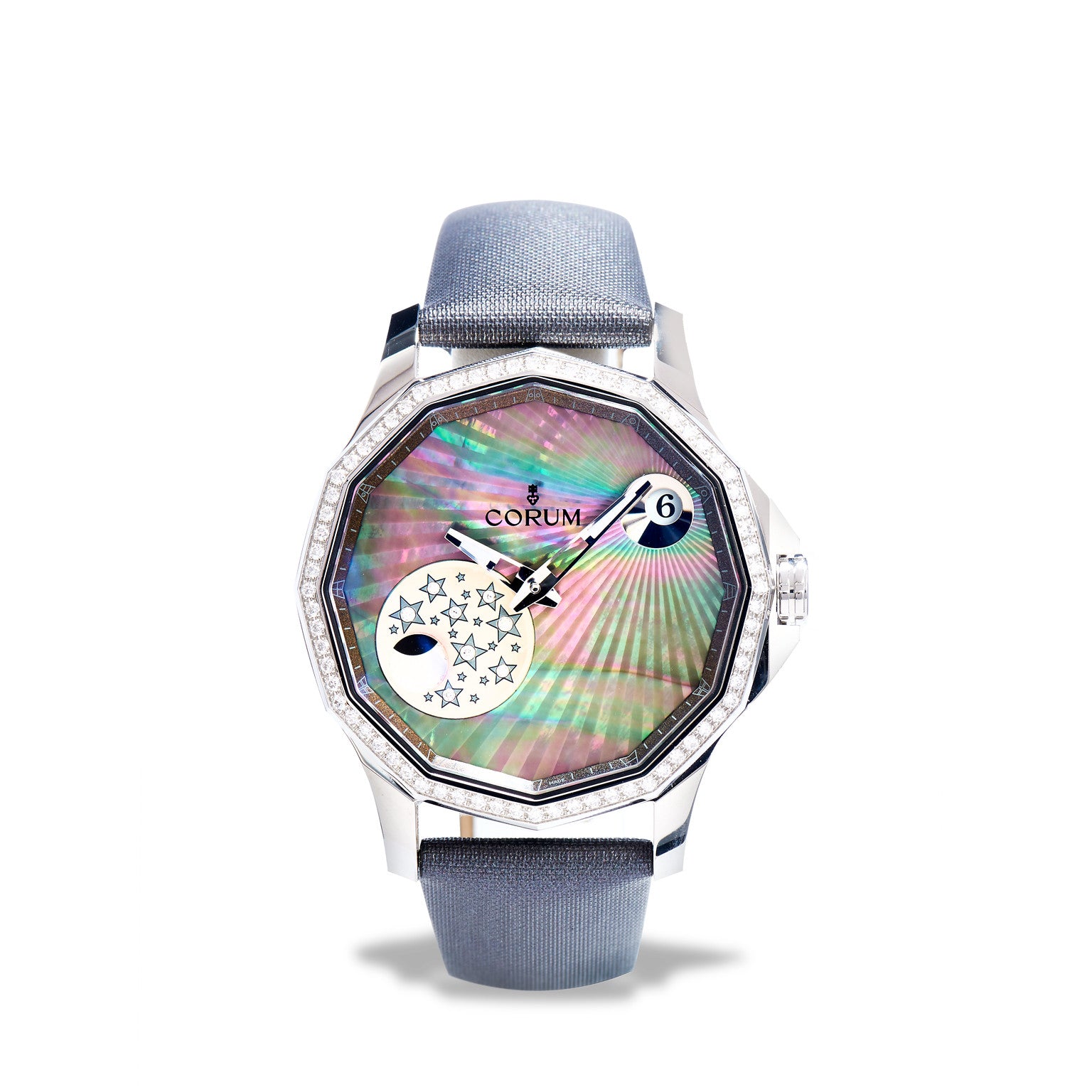 Corum Diamond Bezel Mystery Moon Watch - A384/01252 Watches Corum