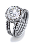 Round Diamond Split Shank Engagement Rings H&H Jewels