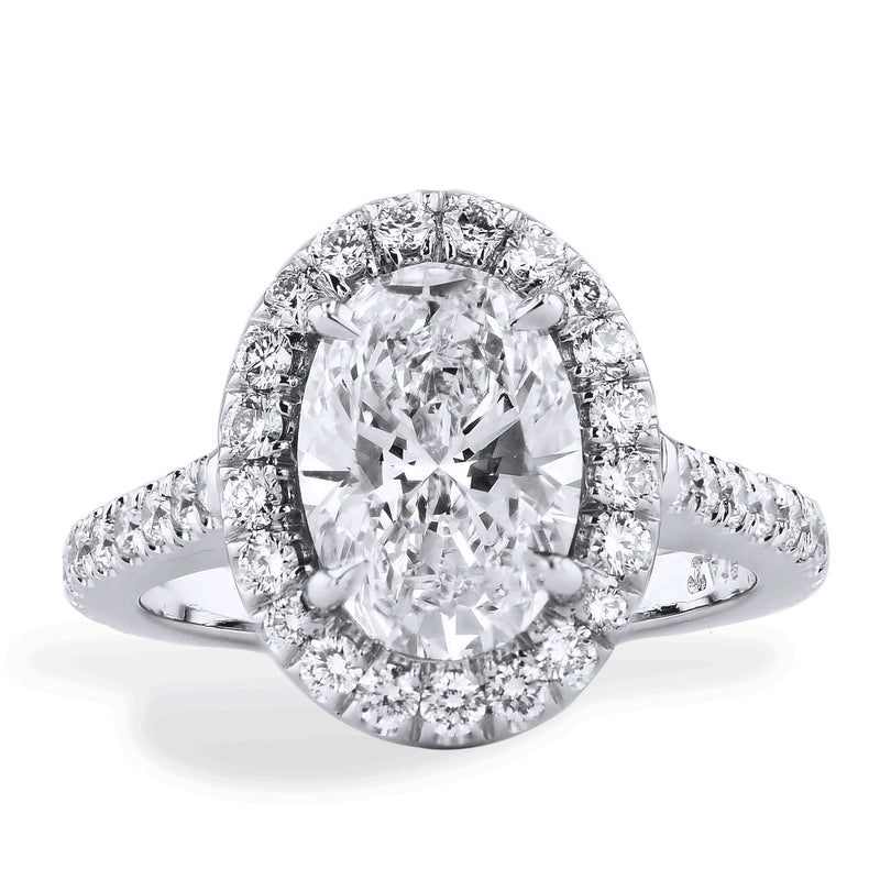 Oval Diamond Engagement Ring Rings H&H Jewels