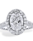 Oval Diamond Engagement Ring Rings H&H Jewels