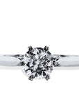 Round Brilliant Cut Diamond Solitaire Engagement Ring Rings H&H Jewels