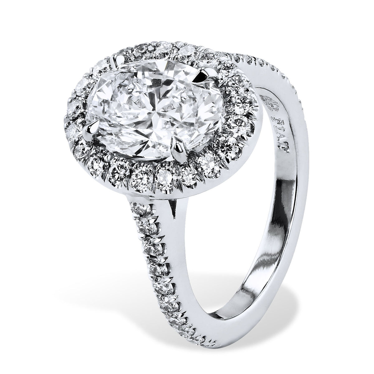 Oval Diamond Engagement Ring - Alternate View 1