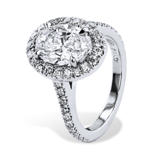 Oval Diamond Engagement Ring Rings H&H Jewels