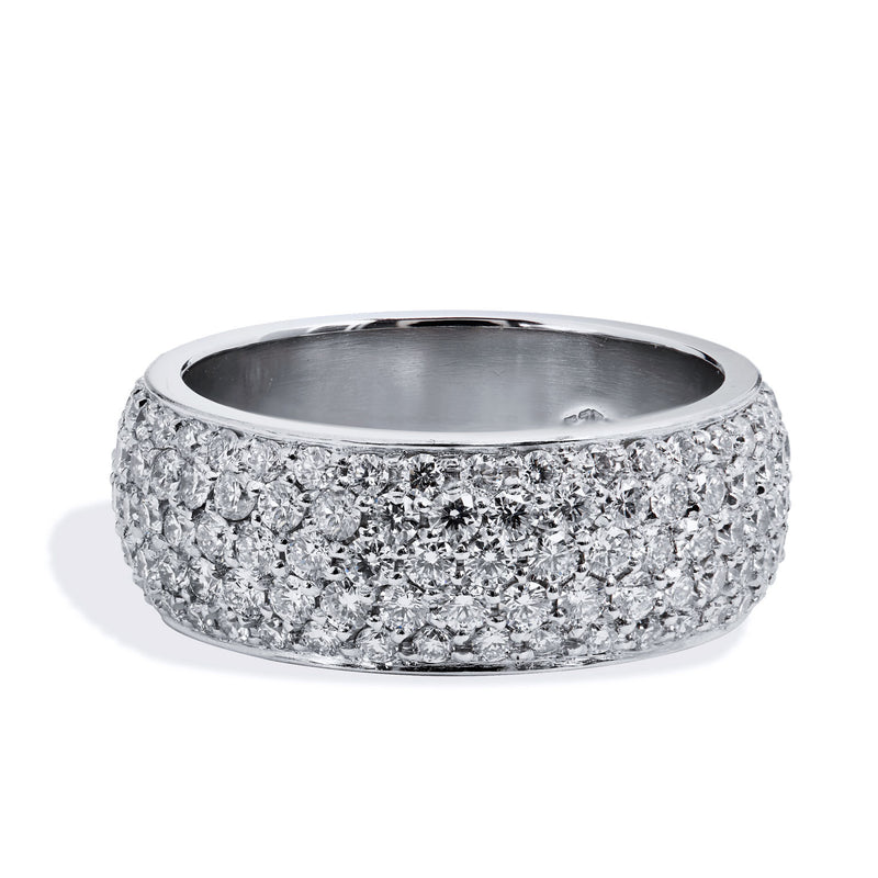 Diamond Pave Band Ring Rings H&H Jewels