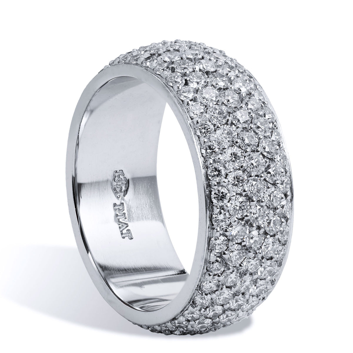 Diamond Pave Band Ring Rings H&H Jewels