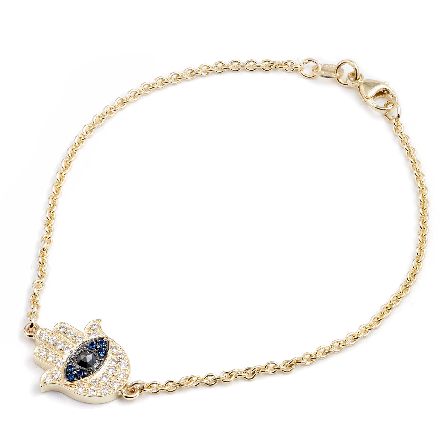 Diamond Pave Hand Of God Bracelet Necklaces H&amp;H Jewels