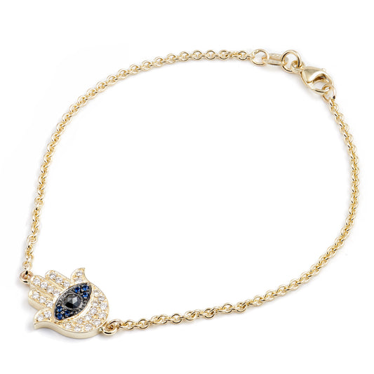 Diamond Pave Hand Of God Bracelet Necklaces H&H Jewels