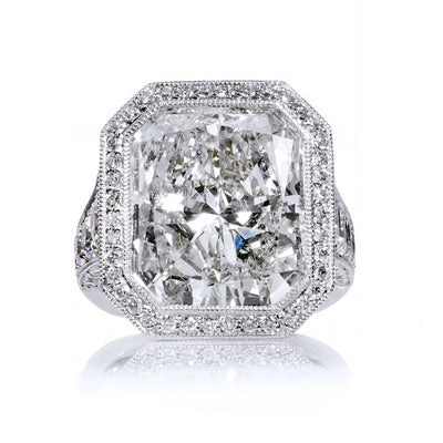 Large Cushion Cut Diamond Engagement Rings H&H Jewels