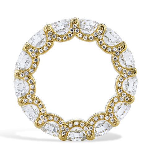 18 Karat Yellow Gold And Diamond Eternity Band - Alternate View 2