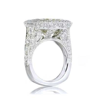 Large Cushion Cut Diamond Engagement Rings H&H Jewels