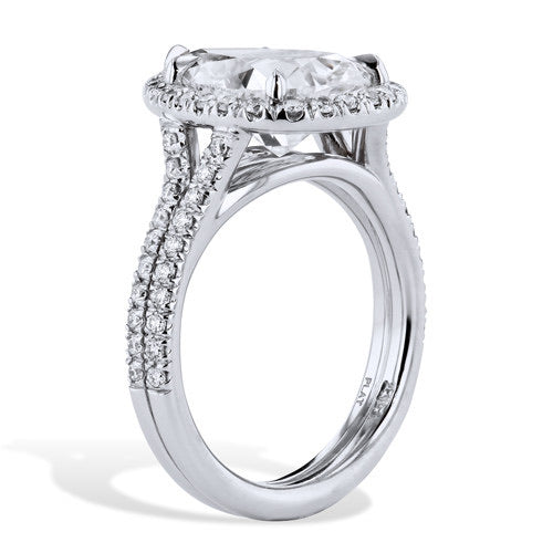 4.01 Carat Pear Shaped Diamond Ring - Alternate View 3