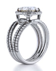 Round Diamond Split Shank Engagement Rings H&H Jewels