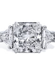 Square And Trillion Diamond Engagement Ring Rings H&H Jewels