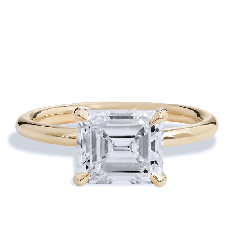 Emerald Cut Diamond Engagement Ring Rings H&H Jewels