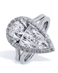Pear Shaped Diamond Engagement Ring Rings H&H Jewels