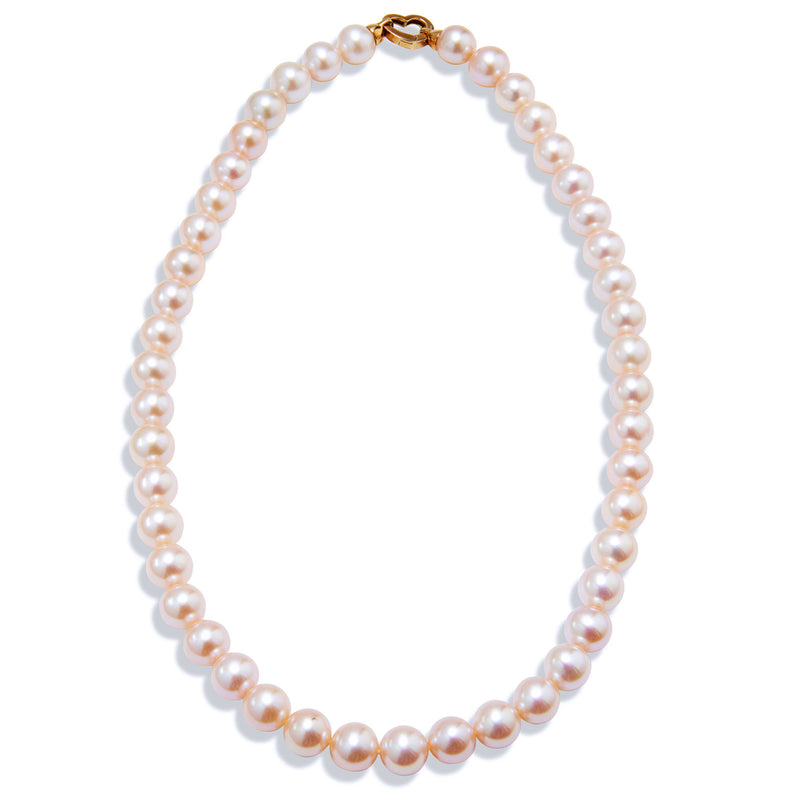 Yellow Gold Fresh Water Pearl Necklace Necklaces H&H Jewels